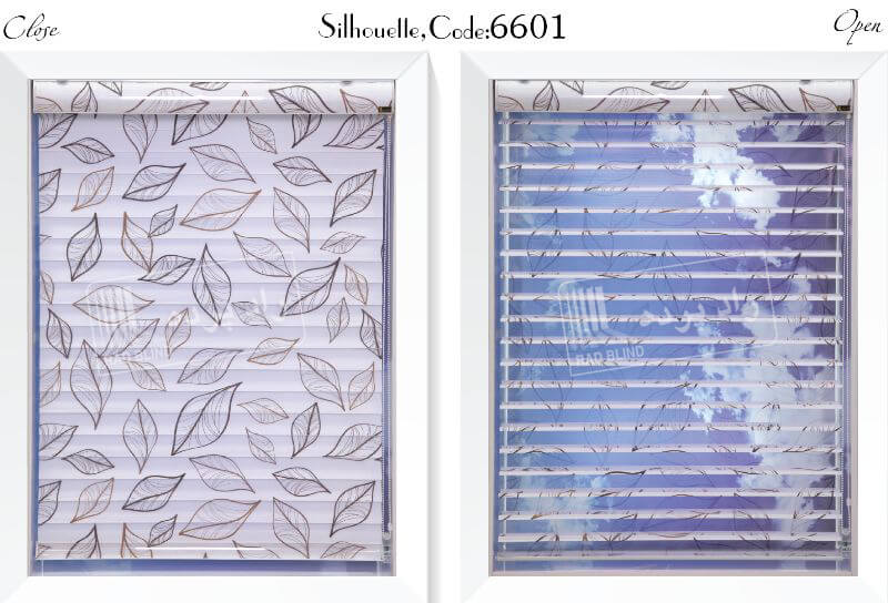 silhouette6601 - پرده سیلوئت آلبوم رنگارنگ -  - vertical-shades