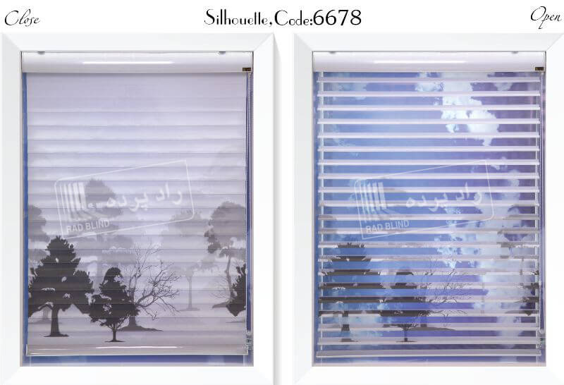silhouette6678 - پرده سیلوئت آلبوم رنگارنگ -  - vertical-shades