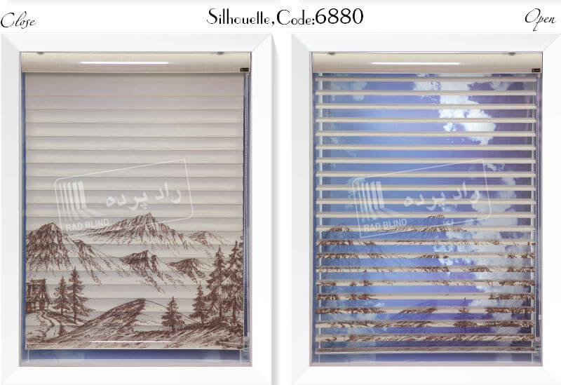 silhouette6880 - پرده سیلوئت آلبوم رنگارنگ -  - vertical-shades