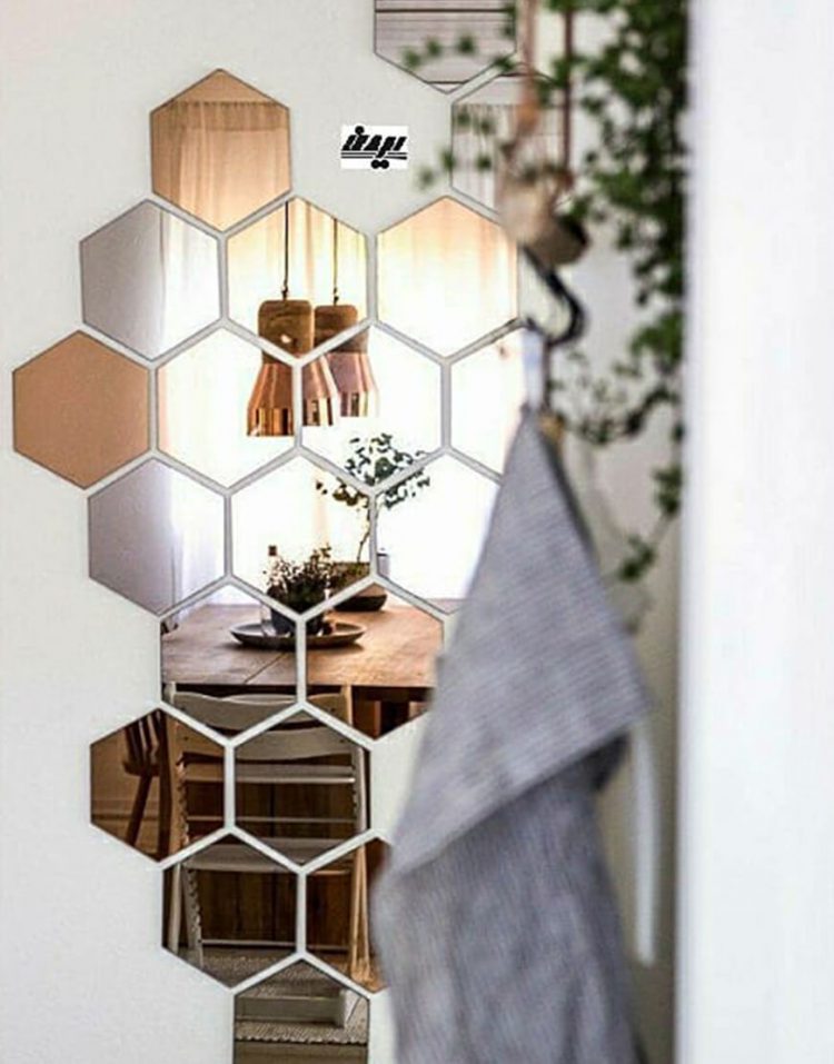 آینه ساده طرح زنبوری ایران گلسکو مدل زنبوری