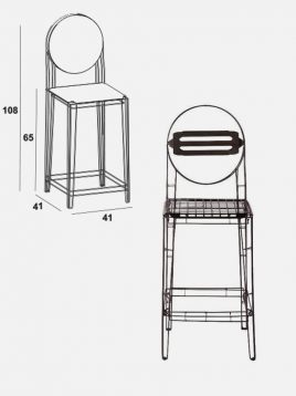 صندلی اپن فلزی نهالسان مدل میله ای