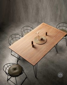 ست میز و صندلی ناهارخوری شش نفره چوبی
