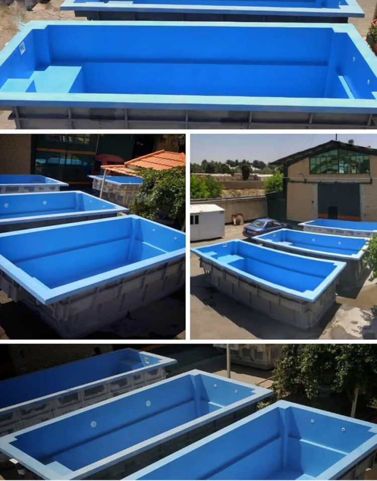استخر پیش ساخته 2.6*5.6 متر 16700 لیتری