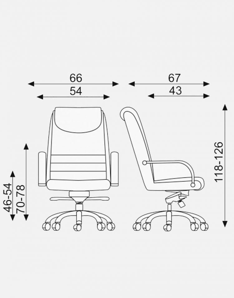 صندلی مدیریتی اروند با روکش چرم یا پارچه مدل ۳۳۱۶