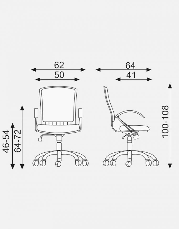 صندلی مدیریتی اروند با روکش چرم یا پارچه مدل ۳۴۱۶