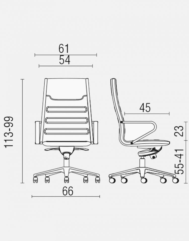 صندلی مدیریتی اروند با روکش چرم یا پارچه مدل ۵۶۱۴