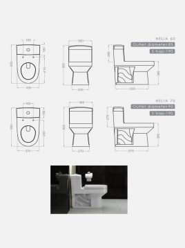 توالت فرنگی گلسار مدل هلیا