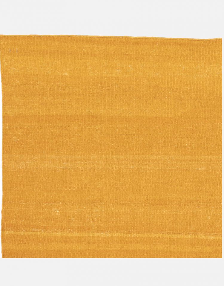 گلیم فرش سوزنی مدل کف ساده نارنجی