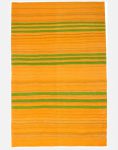 گلیم فرش سوزنی مدل کف ساده نارنجی و سبز
