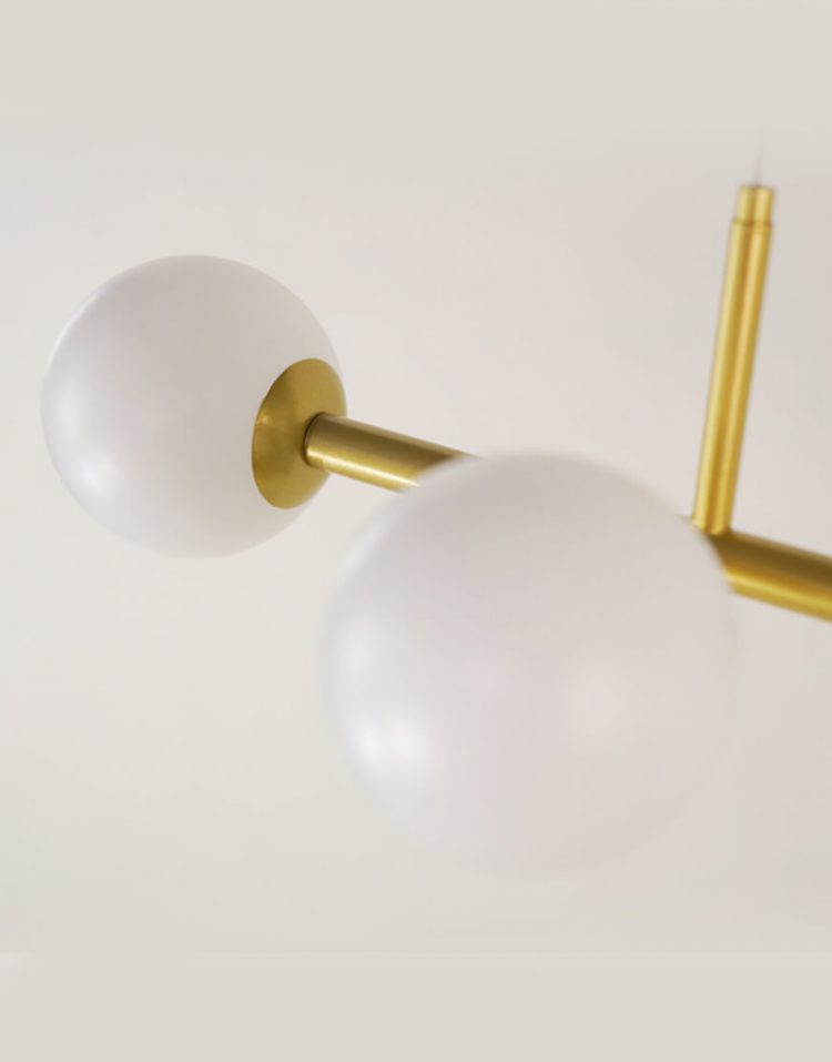 چراغ آویز حبابی مدل برنچ لایت خطی