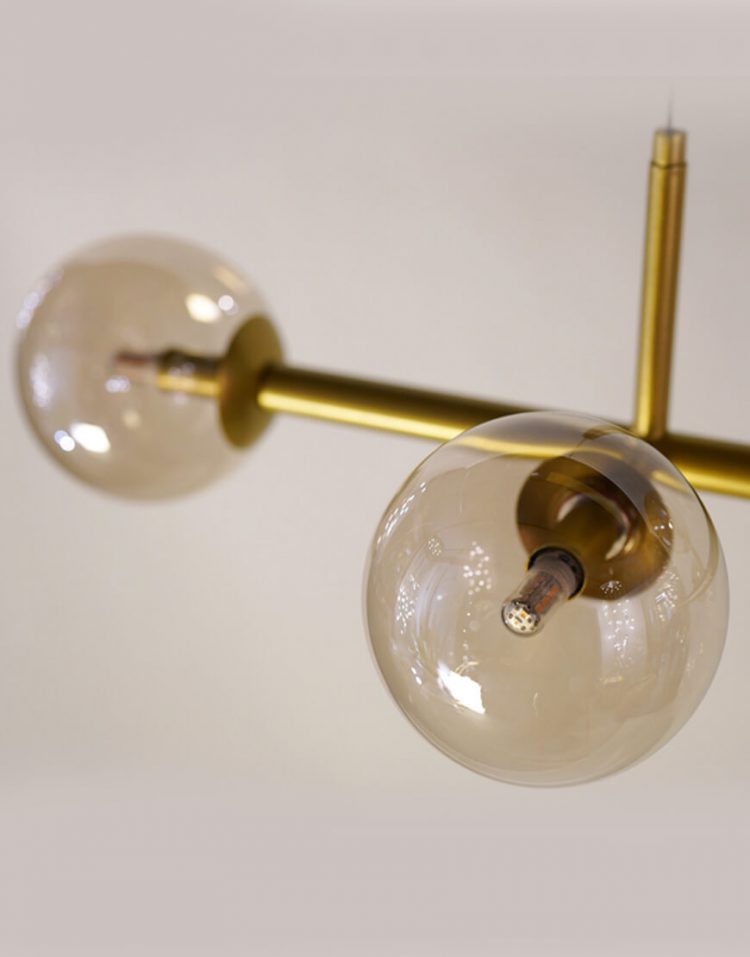 چراغ آویز حبابی مدل برنچ لایت خطی
