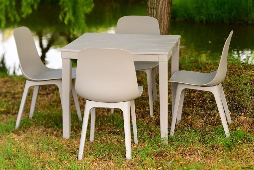 babol Square outdoor table model tika 00 - میز پلاستیکی فضای باز بابل مدل تیکا -  - outdoor-bistro-tables, restaurant-tables