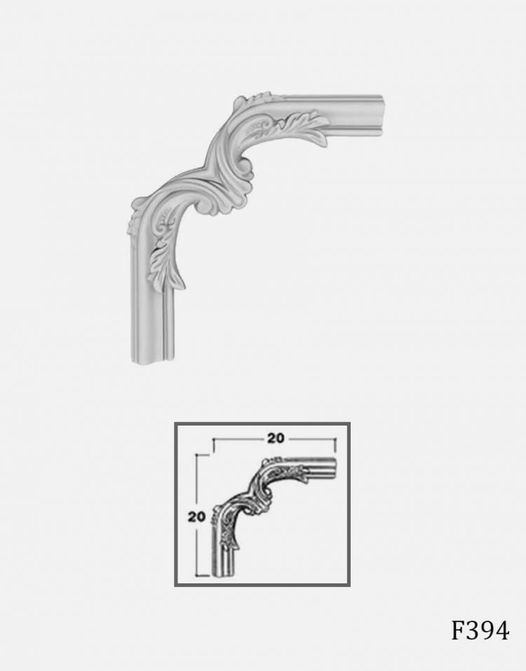 ابزار گچی پیش ساخته گل کنج قاب مدل H394