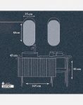 ست روشویی کابینت سومیا و آینه مدل ۶۲۹ A