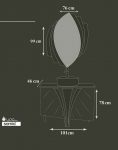 ست روشویی کابینت سومیا و آینه مدل ۶۷۷ A