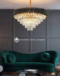 لوستر کریستال  مدل رز دایره ای