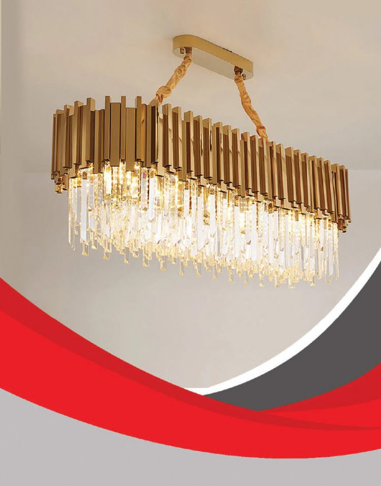 لوستر کانتر کریستالی  مدل آرتا
