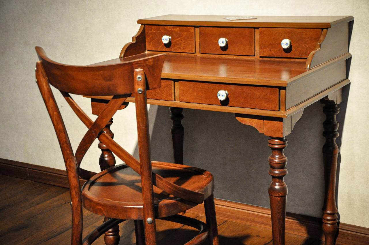 hendesi Five drawer writing desk and polish chair 0 - میز تحریر پنج کشو و صندلی طرح لهستانی -  - writing-desks