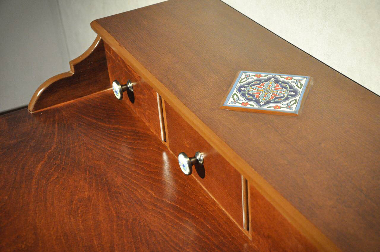 hendesi Five drawer writing desk and polish chair 00 - میز تحریر پنج کشو و صندلی طرح لهستانی -  - writing-desks
