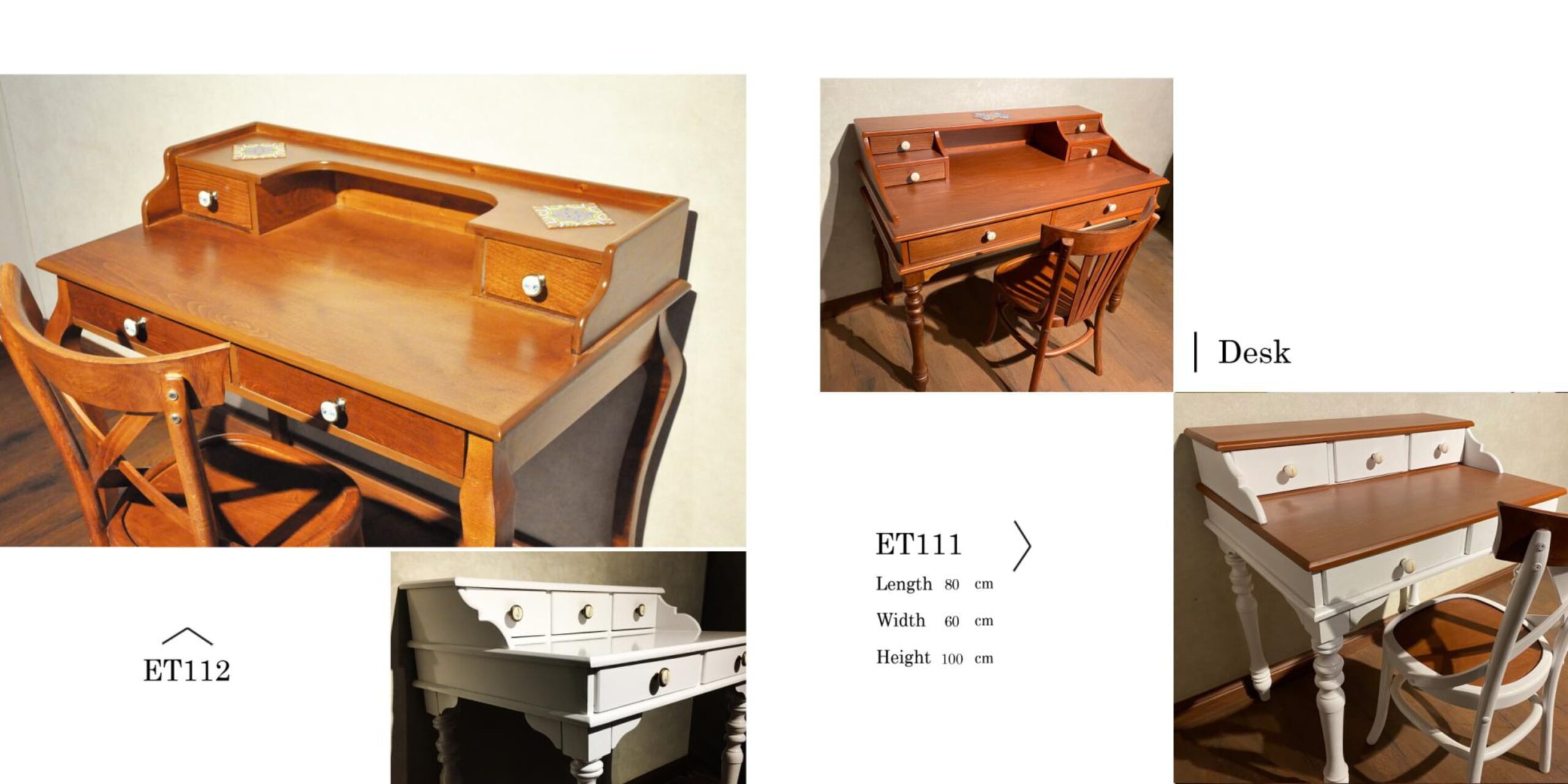 hendesi five drawer writing desk and polish chair 0000 scaled - میز تحریر پنج کشو و صندلی طرح لهستانی -  - writing-desks
