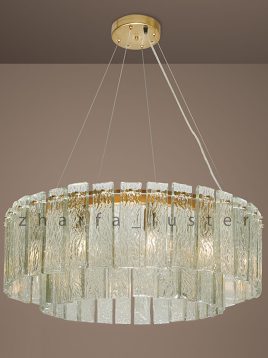 zharfa circular crystal chandeliers model afra 1 268x358 - لوستر کریستال دایره ای ژرفا مدل افرا