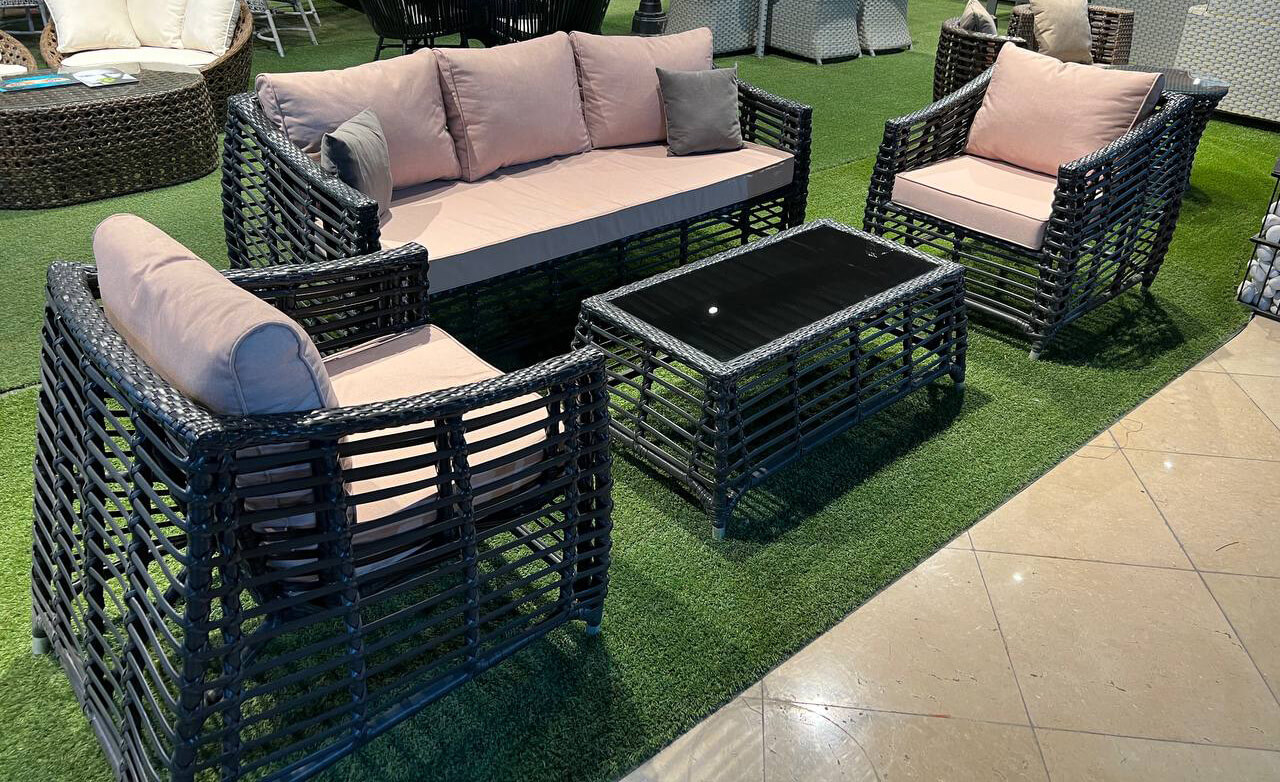 decorose patio conversation sets spina model 1 - مبلمان ویلایی حصیری مدل ملیکا -  - patio-conversation-sets