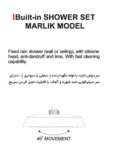 دوش توکار آتریسا مدل مارلیک تیپ B