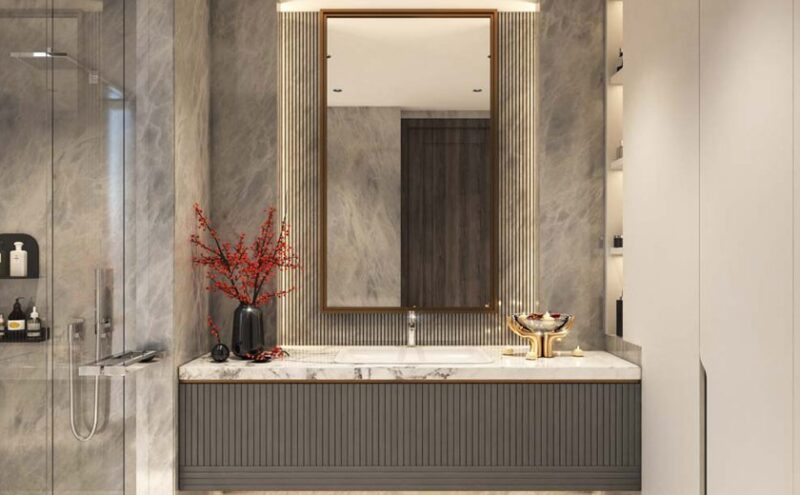 آینه حمام و سرویس در طرح‌های مدرن و شیک