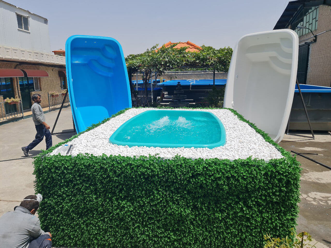 zarfampool prefabricatedpool 6000 liters 0 - استخر پیش ساخته 2 در 3.5 متر زرفام 6000 لیتری -  - outdoor, pools-pool-supplies, above-ground-pools