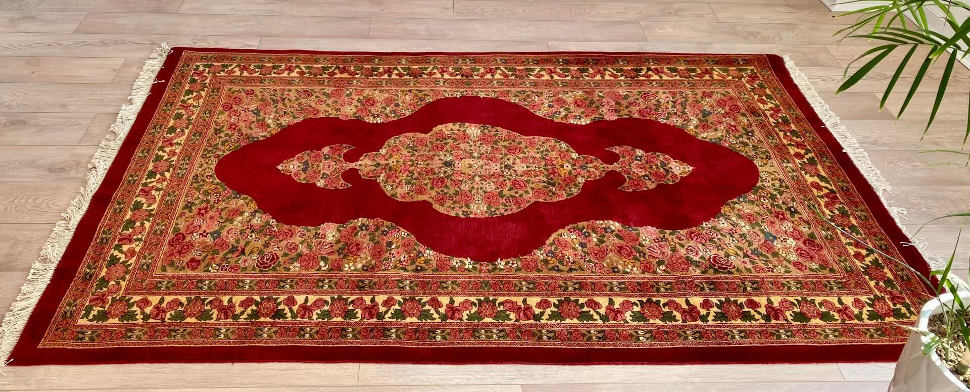 red khorasani handwoven carpet 00 - فرش دستباف لاکی خراسانی کد 106 -  - area-rugs