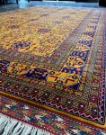 فرش دستباف طلایی نقش خان محمدی کد 119