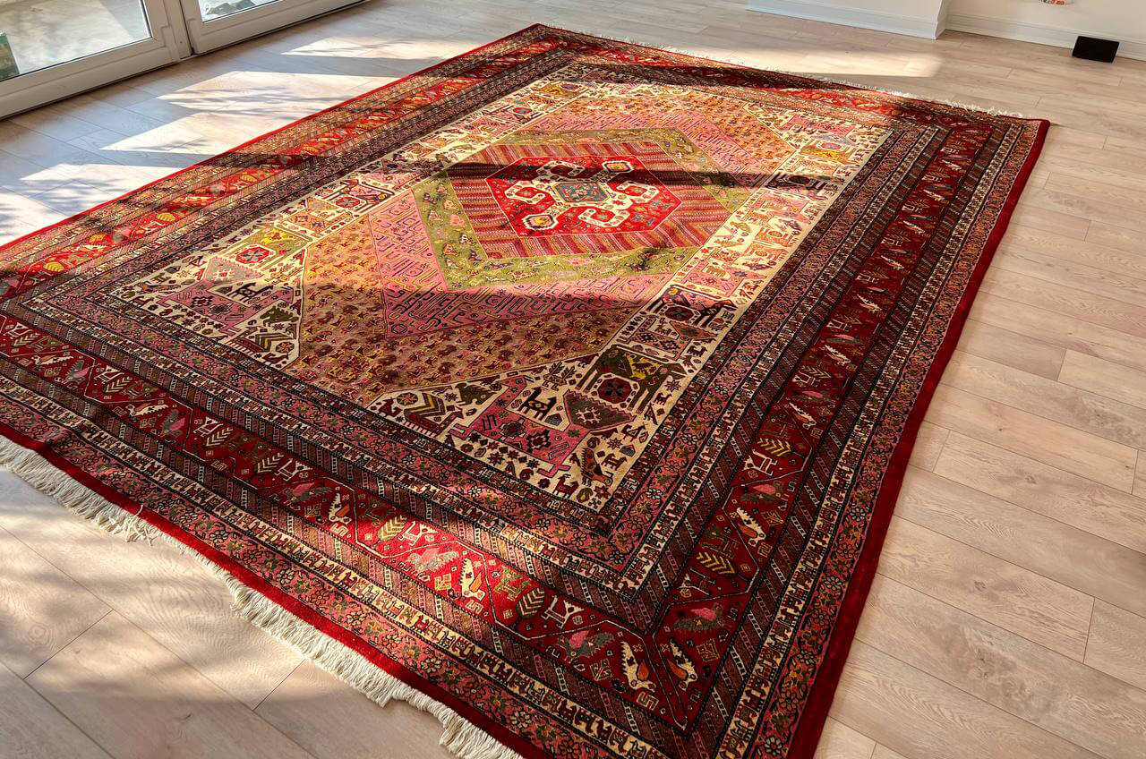 nomadic handwoven carpet 0 - فرش دستباف نقش عشایری لاکی کد 101 -  - area-rugs