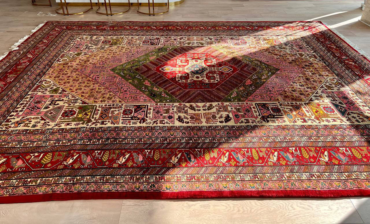 nomadic handwoven carpet 00 - فرش دستباف نقش عشایری لاکی کد 101 -  - area-rugs