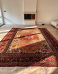 فرش دستباف نقش عشایری لاکی کد 101