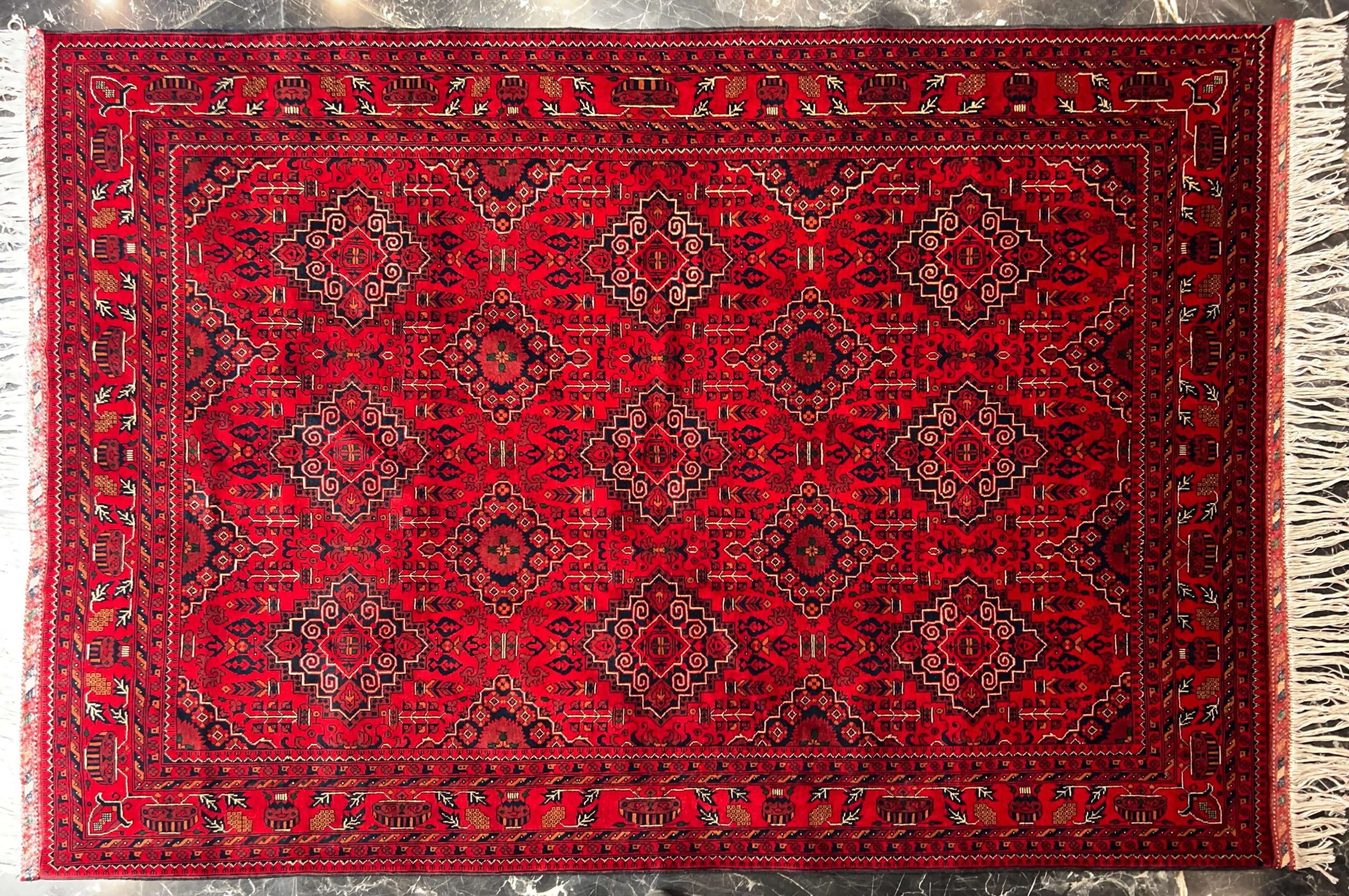 red khanmohammadi handwoven carpet code131 0 scaled - فرش دستباف لاکی نقش خان محمدی کد 131 -  - area-rugs