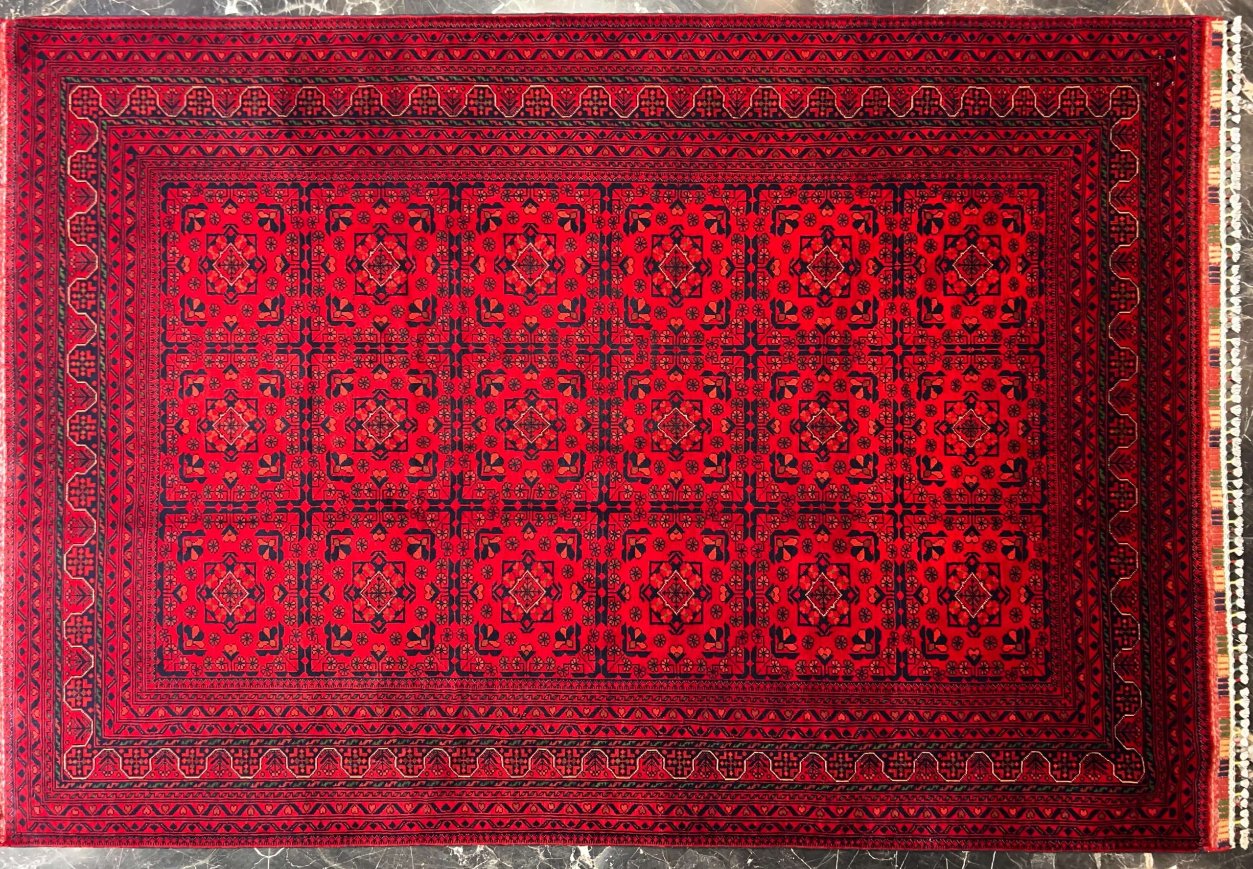 red khanmohammadi handwoven carpet code134 0 scaled - فرش دستباف لاکی نقش خان محمدی کد 134 -  - area-rugs