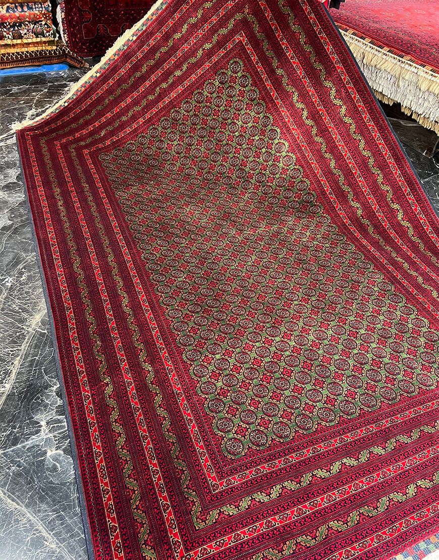 red mohresalatin handwoven carpet code133 1 - فرش دستباف لاکی نقش مهرسلاطین کد 133