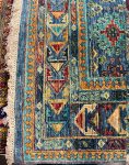 فرش دستباف نقش سلطان آباد آبی کد 110