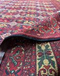 فرش دستباف قرمز زرد نقش خان محمدی کد 139