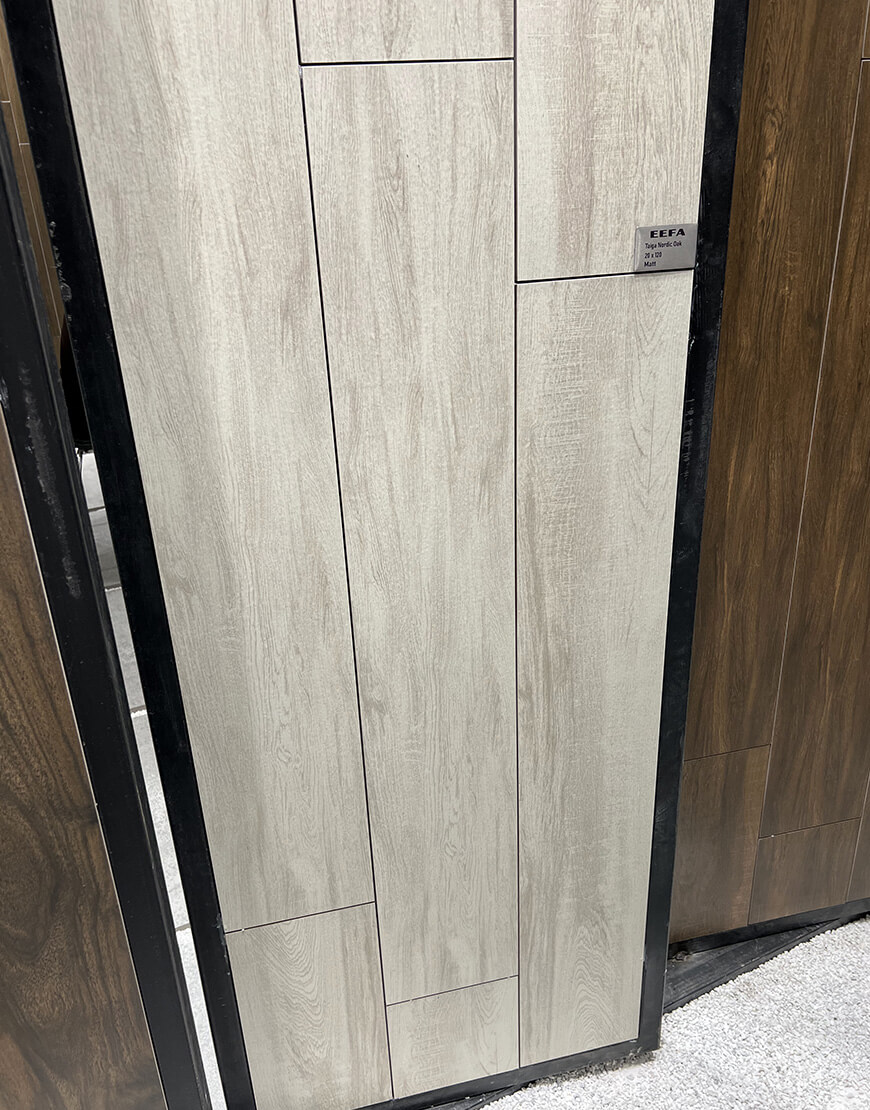 سرامیک طرح پارکت 20*120 ایفاسرام مدل تایگا بلوطی روشن