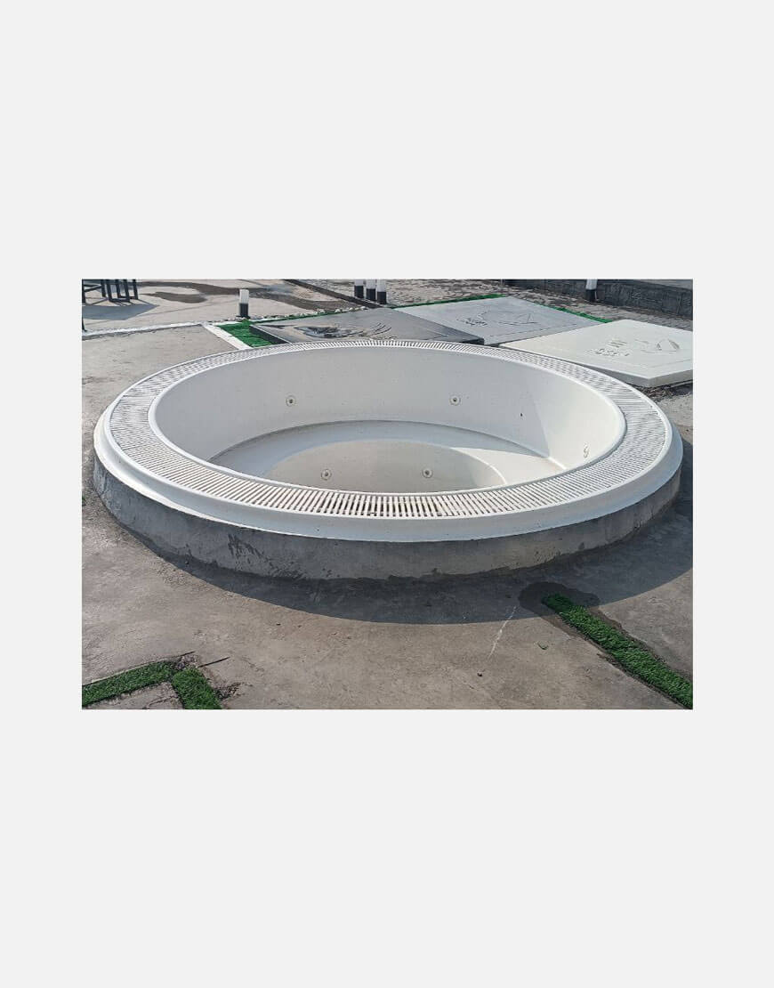 جکوزی فایبرگلاس گرد آریا