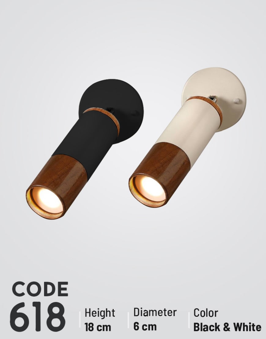 چراغ دیواری ثابت  کد 618