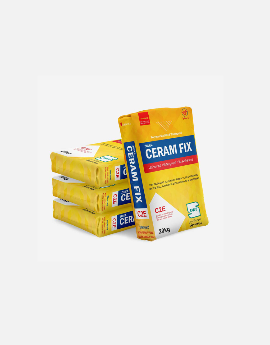 چسب کاشی صادراتی پودری ژیکاوا مدل سرام فیکس C2