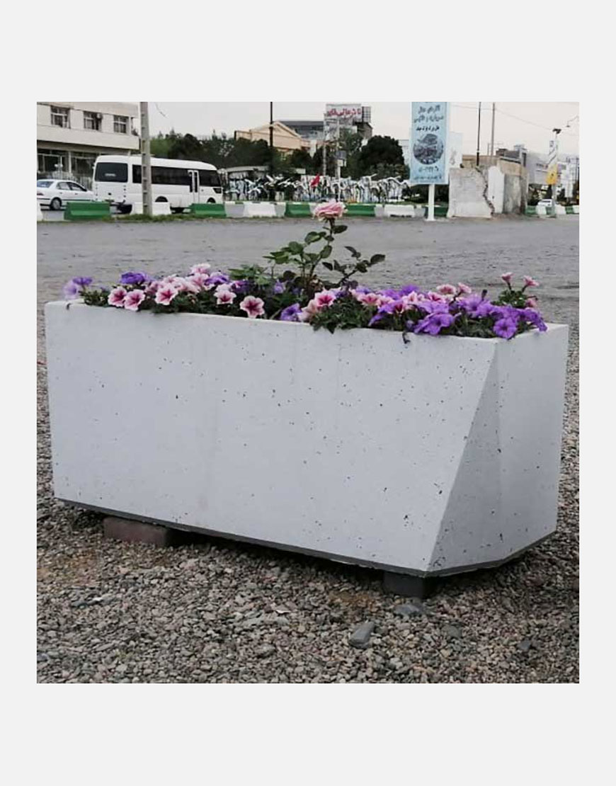 گلدان بتنی سیحون مدل مستطیلی F36
