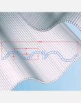 ورق پلی کربنات دوجداره سینوسی Polywave پلیمر طلایی یزد