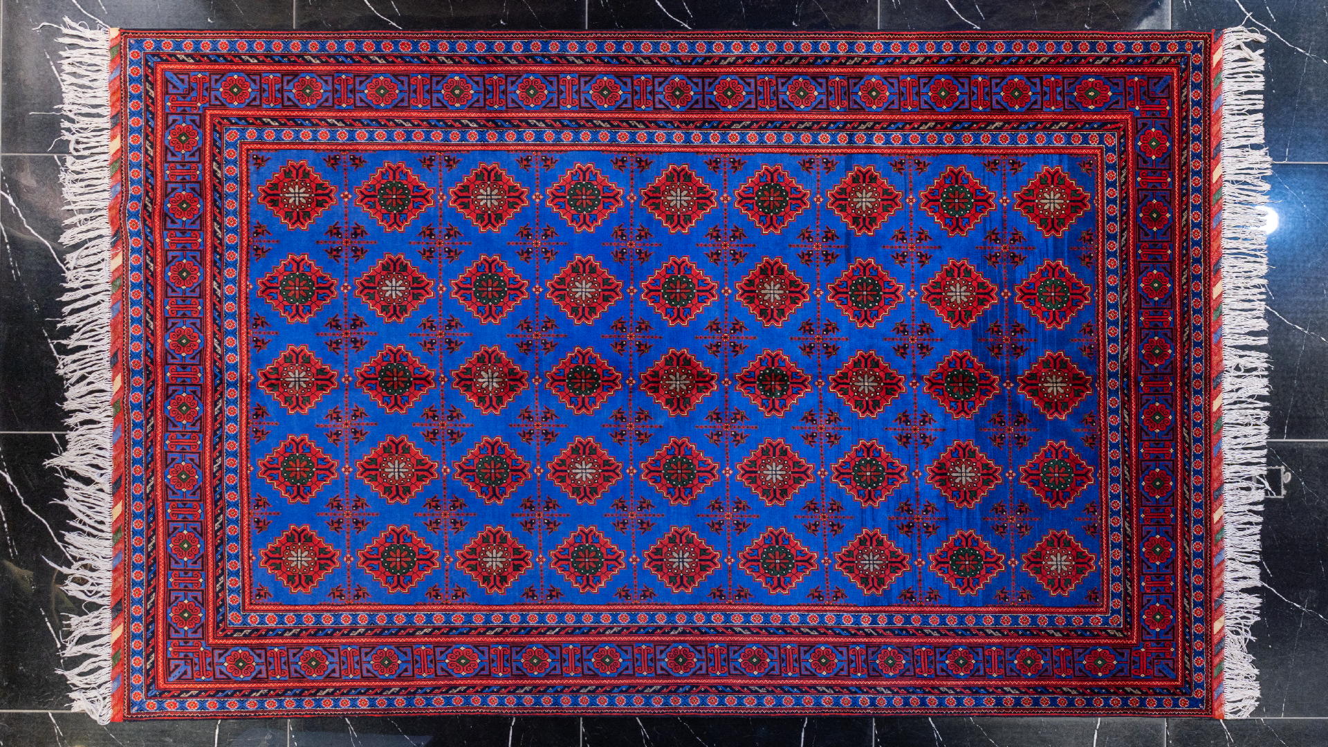 handmade persian carpet code100176 0 - فرش دستباف نقشه لوزی کرک براق کد 100176 -  - area-rugs