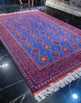 فرش دستباف نقشه لوزی کرک براق کد 100176