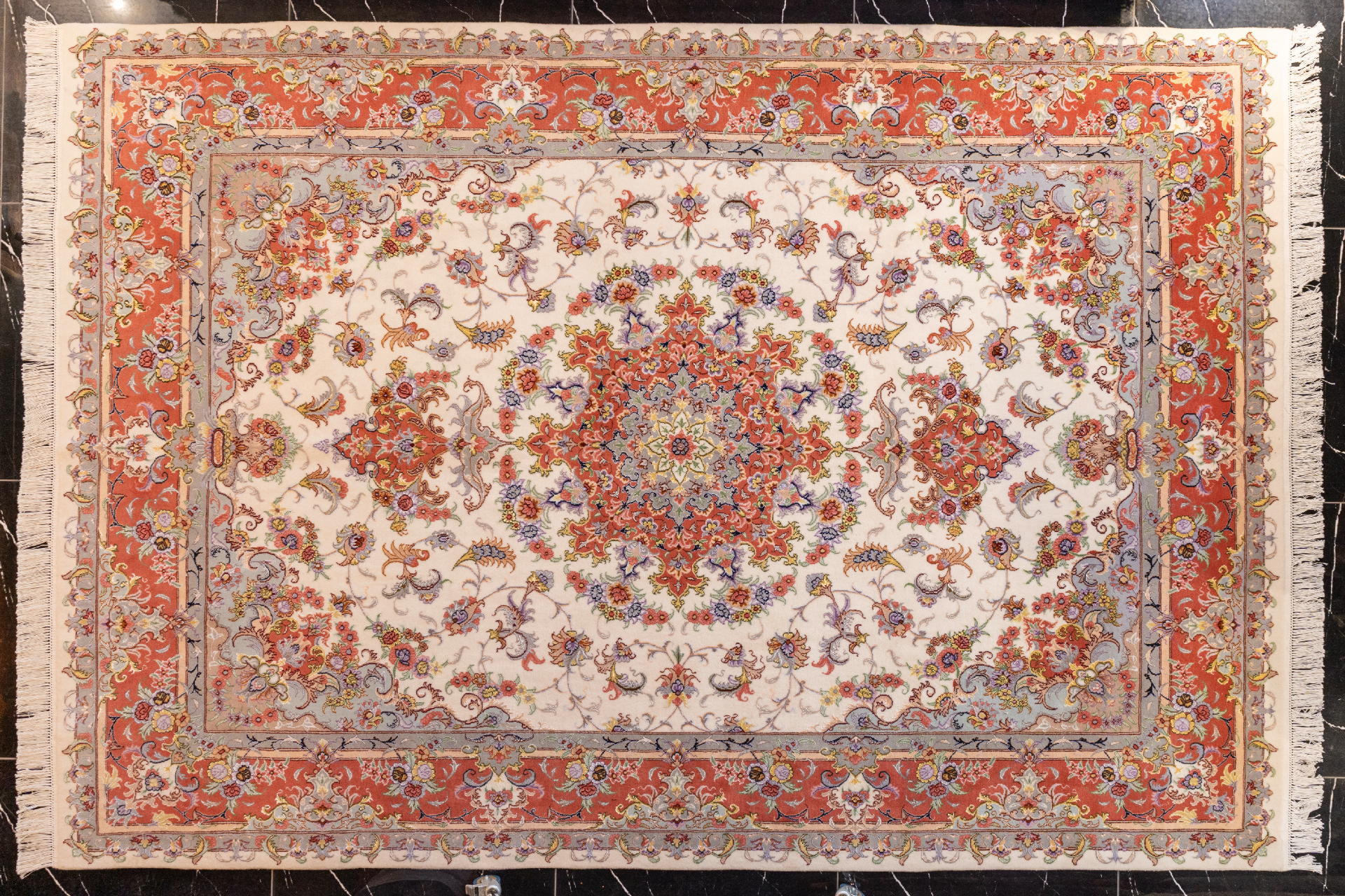 handmade persian carpet code172 0 - فرش دستباف نقشه لچک ترنج کد 40032 -  - area-rugs