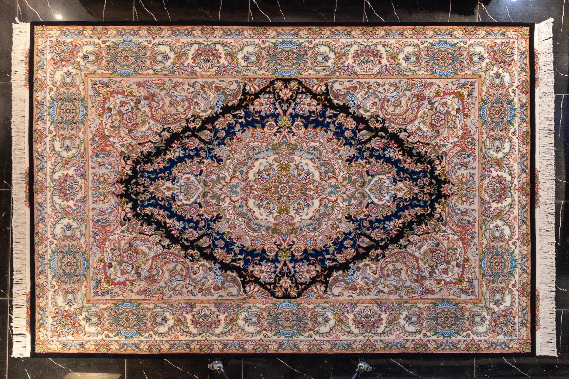handmade persian carpet code175 0 - فرش دستباف نقشه خطیبی کد 40027 -  - area-rugs