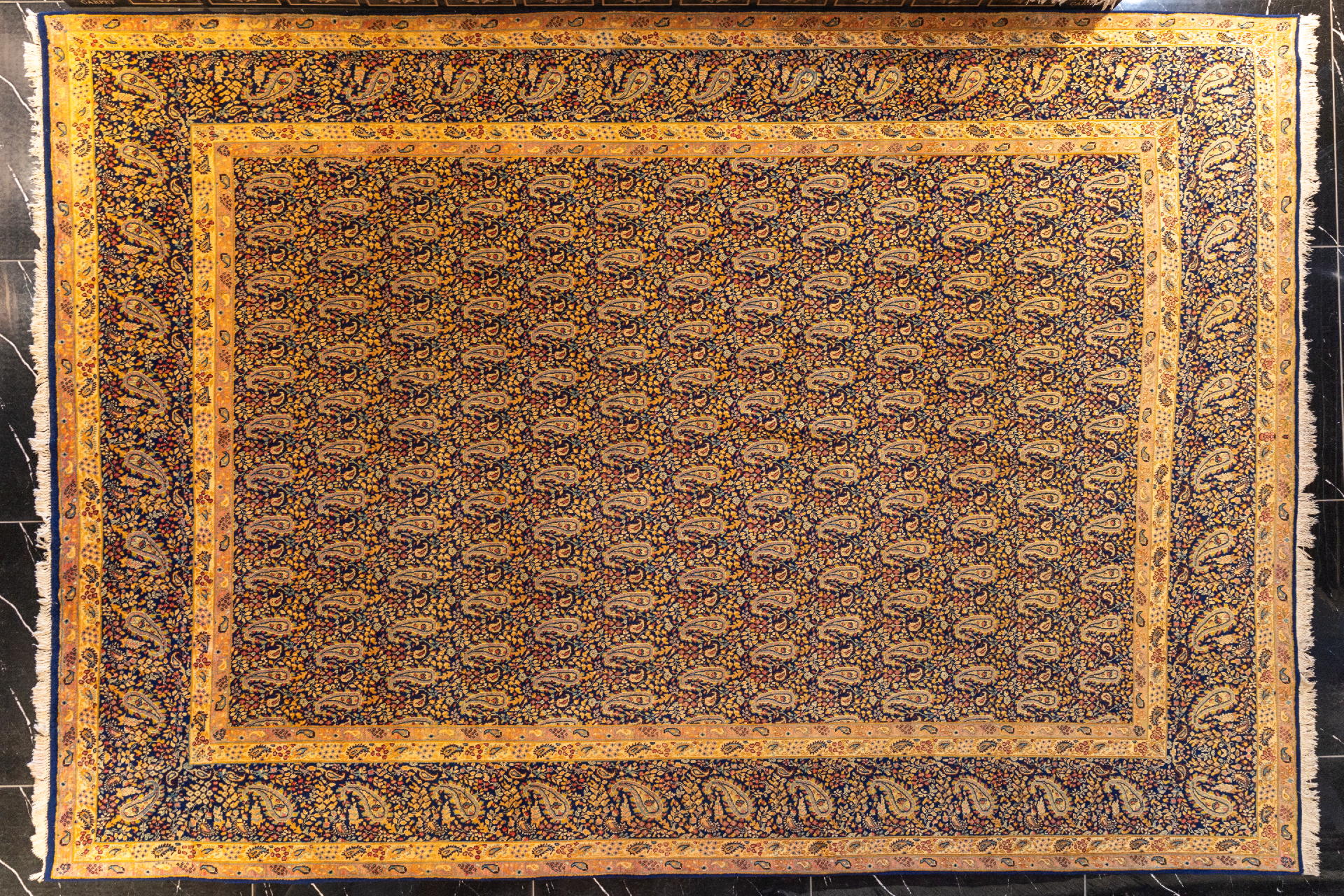 handmade persian carpet code24488 0 - فرش دستباف آنتیک 90 ساله نقشه بوته جقه کرمان کد 24488 -  - area-rugs